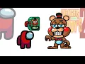 Mini Crewmate Kills Five Nights at Freddy's 2 Movie Characters | Among Us
