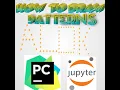 How to draw alphabet patterns in python using pycharm