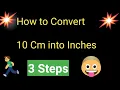 10 Cm to Inches How to Convert 10 Cm to Inches