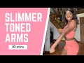 10 Mins TONE SLIM YOUR ARMS Home Workout Quick Intense No Equipment