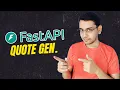 FastAPI Random Quote Generator App FastAPI Project