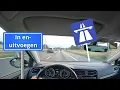 Invoegen | Uitvoegen | Snelweg | Autoweg | Inhalen | Rijstrook met kijktechniek | rijbewijs | rijles