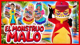 EL MONSTRUO MALO / SHOW PIEDRA PAPEL O TIJERA / EL MONSTRUO SE PORTA MUY MAL Y SE COME LOS ZAPATOS