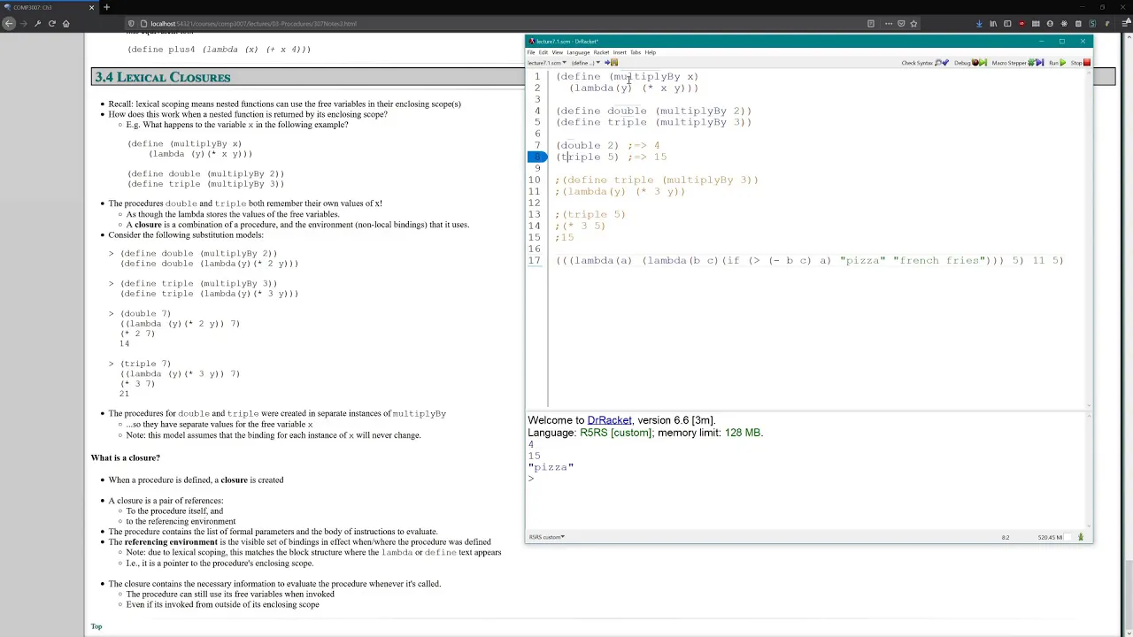 3.8 - Lexical Closures
