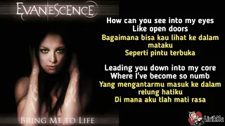 bring me to life evanescence lyrics video dan terjemahan 