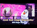 Josh Gad Sings Ooooh Samantha Live for Olaf in Frozen 3 D23