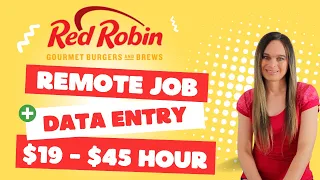 Red Robin Hiring Data Entry Refund Processing Work From Home Jobs 19 To 45 Hour Apply Now