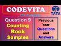 TCS Codevita Problem 9 Counting Rock Samples Codevita Previous Year Questions With Solutions
