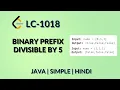 Binary Prefix Divisible By 5 Leetcode 1018 Java Hindi Made with Clipchamp