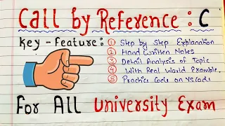 Call by Reference in C C Programming Tutorial Code Hacker