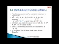 Lec 6 - part 1 Mathematical library in C
