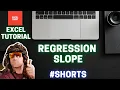 Regression Slope Microsoft Excel Tutorial