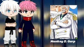[One Piece] Jujutsu Kaisen React To Monkey D. Garp As itadori Father || Gacha React