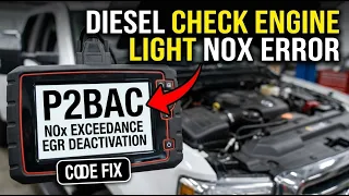 What Is P2BAC Obd2 Code - NOx Exceedance EGR Deactivation