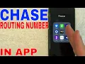 How To Find Routing Number On Chase App