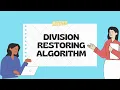 Division Restoring Algorithm H3 COAA