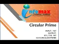 Circular Prime Number Program in Java blueJ in Hindi