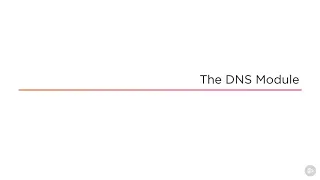 NodeJS DNS Module