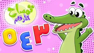            قناة مرح  برنامج تمساح الارقام   الحلقة الثانية   الأرقام من ثلاثة إلى خمسة دندنها