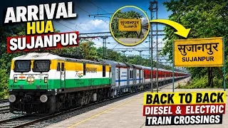 ELECTRIC TRAINS ARRIVAL ON SUJANPUR JN INDIAN TRAINS SIMULATOR