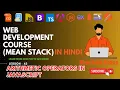 Arithmetic Operators JavaScript Operators Complete MEAN Stack Web Development in Hindi