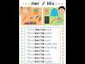 Use of Her and his