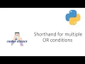 IN operator as a shorthand for multiple OR conditions