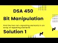 DSA 450 Bit Manipulation Problem - Solution 1