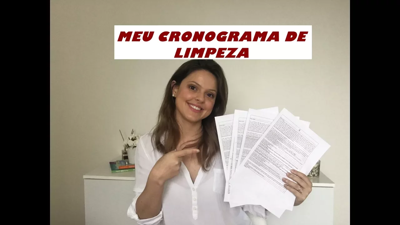 CRONOGRAMA DE LIMPEZA DAS 8 ÀS 18H