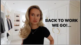 COME BACK TO WORK WITH ME AFTER BABY NUMBER 2 | VLOG | AD | MOLLYMAE