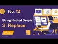 replace string method in Javascript Why do we use to replace All about replacing in