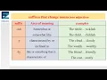 پسوند های صفت ساز در انگلیسی | تبدیل اسم به صفت در انگلیسی - درس 1