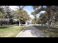 4K 1st Street Davis Station to Memorial Union - Davis California Morning Walk