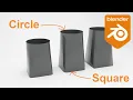 Square to Circle Blender Tutorial Basics
