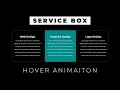 Service Box with Hover Animation CSS Animation Examples