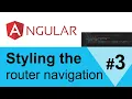 Styling the router navigation RouterLinkActive Angular Tutorial