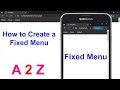 How to Make a Fixed Navigation Bar Using HTML and CSS Collapsing Header Tutorial