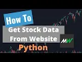 How to get stock data from website with Python MarketWatch BeautifulSoup