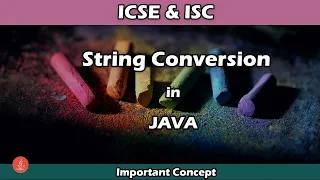 String Conversion in JAVA Conversion of String from primitive datatype ICSE ISC BluejCode