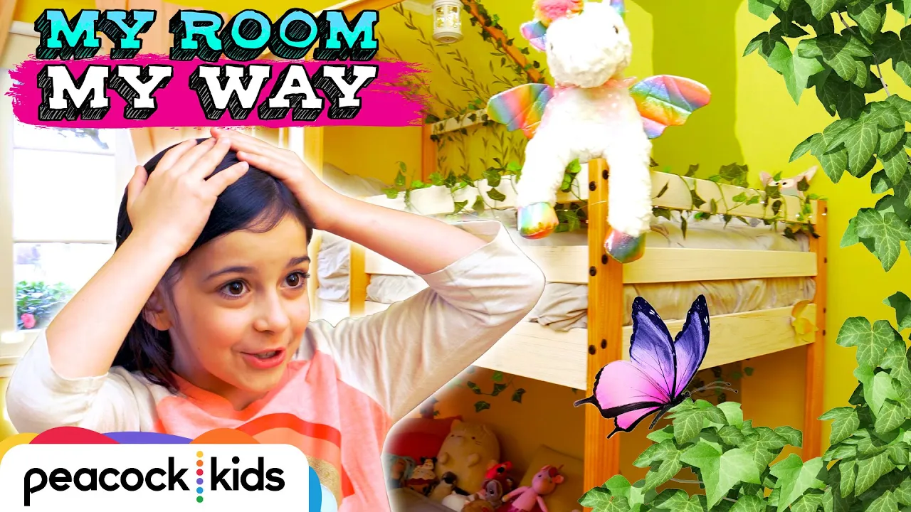 Sleeping in a TREEHOUSE Bed in My New Forest Room! | Kids Room Makeover | MY ROOM MY WAY