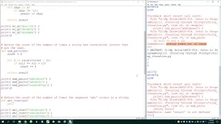 Iterating through Strings