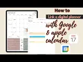 Link Apple Calendar Google Calendar w Your Digital Planner Set Reminders GoodNotes Tutorial