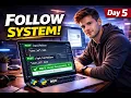 Building the Follow Unfollow API in Django Social Media App Day 5