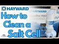 How to Clean a Hayward AquaRite Salt Cell Cleaning a Pool Salt Generator Cell Salt Cell Cleaning