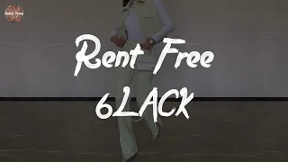 6lack rent free lyric video 