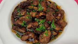 طريقة تحضير سودا او كبدة الدجاج بدبس الرمان Chicken Liver With Pomegranate Molasses Recipe 