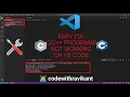 User Input C Program not working in VSCode FIX VSCode not working