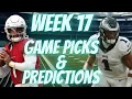 NFL Week 17 Predictions and Picks ESPN Pick em Week 17