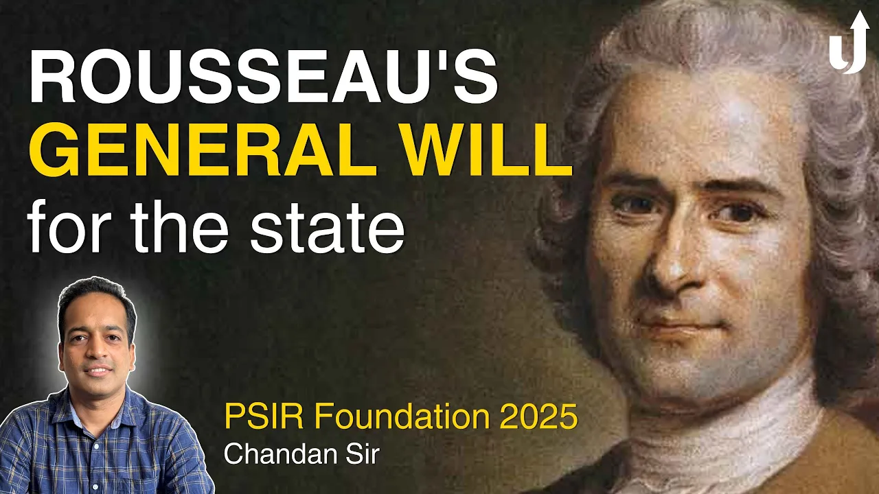 Rousseau's Theory of General Will Explained | Chandan sir | UPSC PSIR Optional 2025 #levelupias