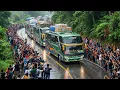 Lagu MOMEN LANGKA !!! Rekor Terbanyak Bus ALS Si Raja Paket Melintas Hari Ini di Jalur Sitinjau Lauik